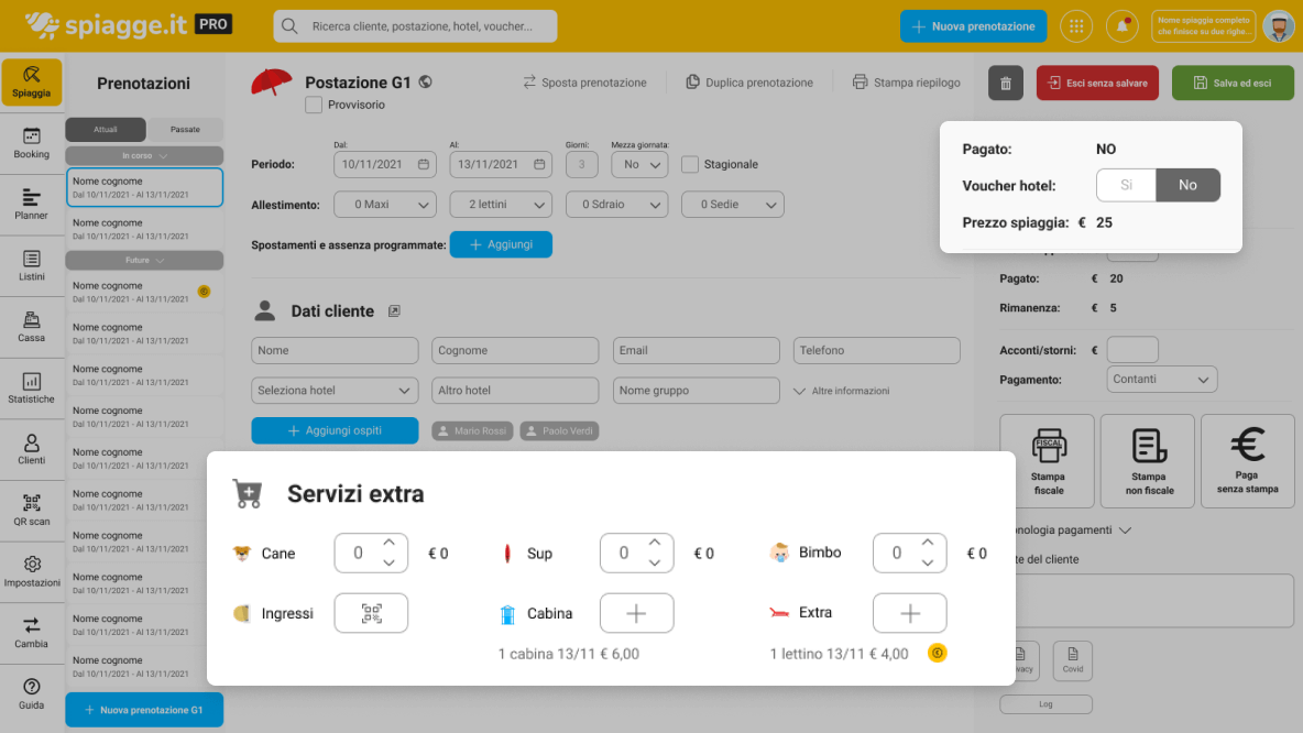 Gestion des réservations et des paiements