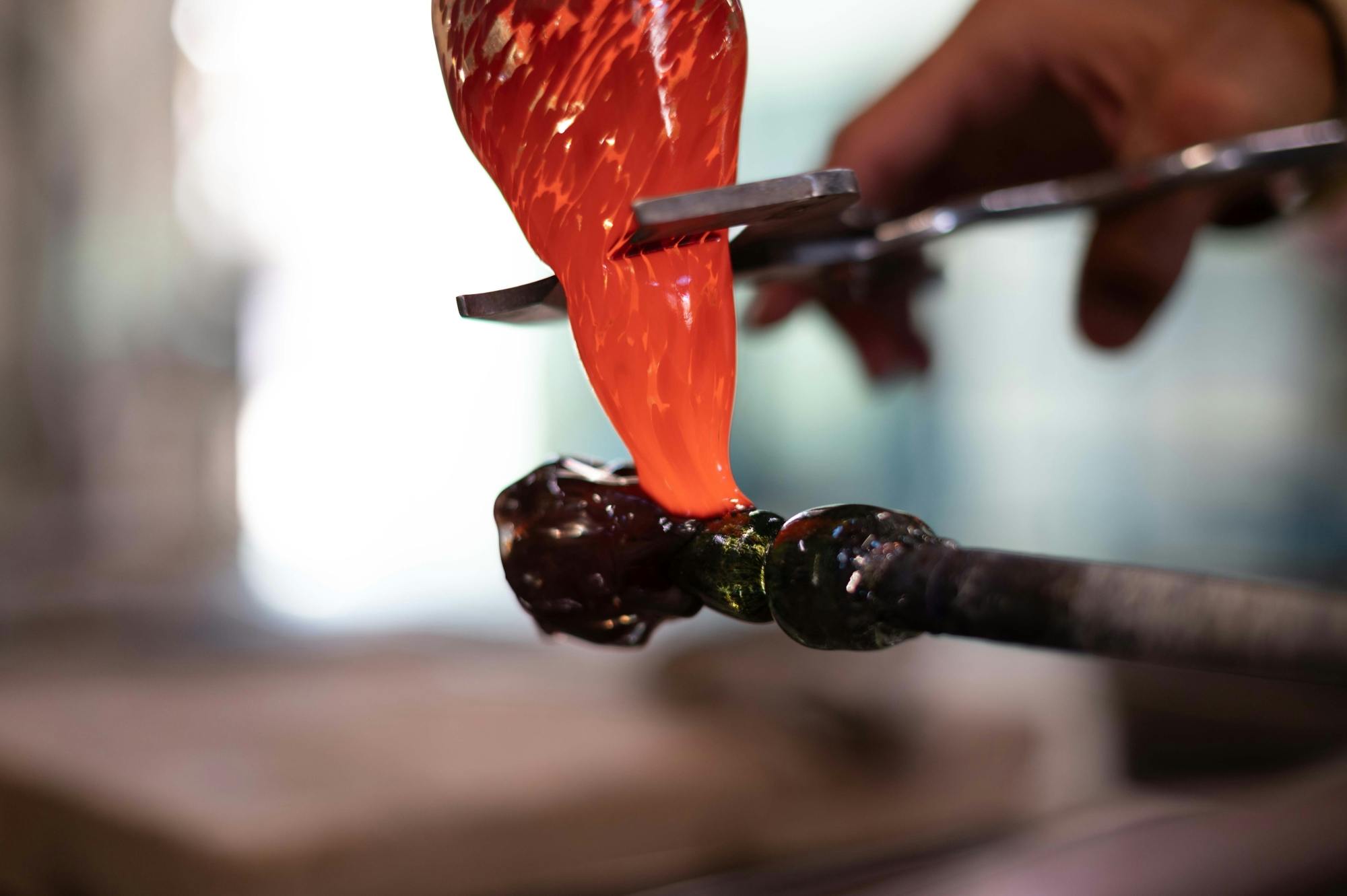 Tour di una fabbrica di vetro sull'isola di Murano