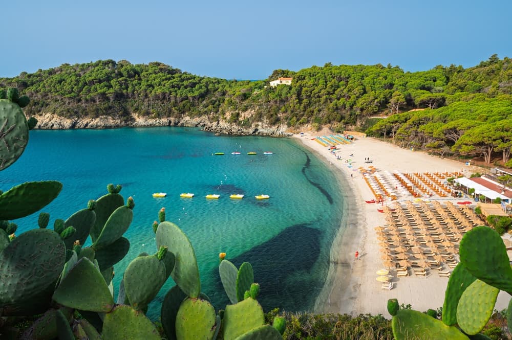Spiaggia di Fetovaia a Campo nell'Elba