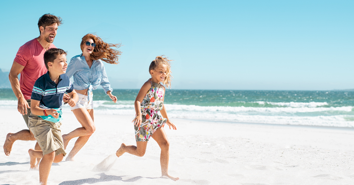 Spiaggia italiana per famiglie
