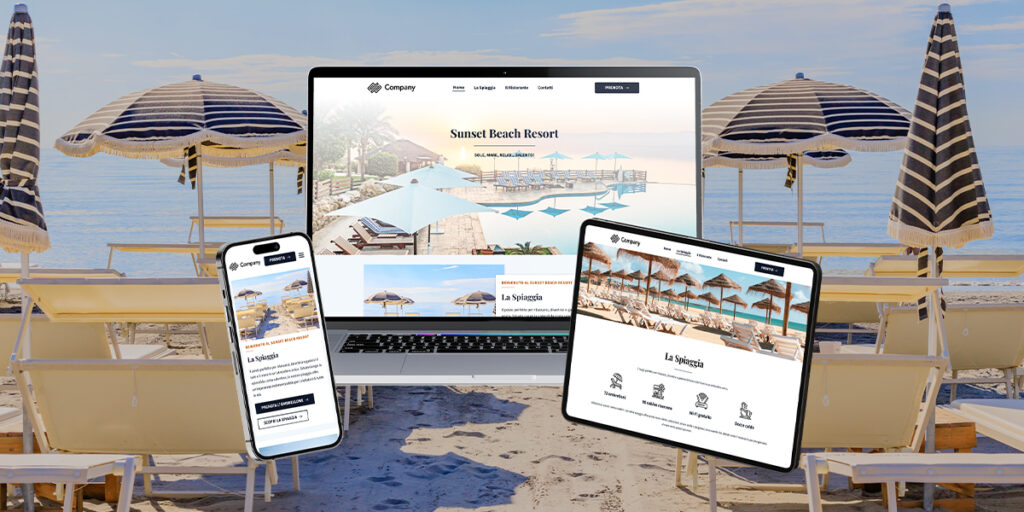 sito web per stabilimenti balneari